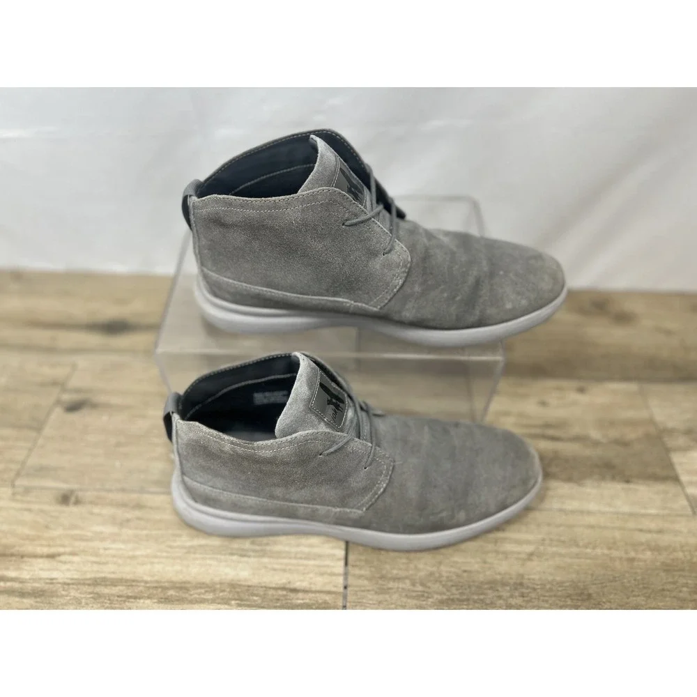 johnnie-O Mens The Chill Chukka Gray Ankle Boots Size 11 (7228983)